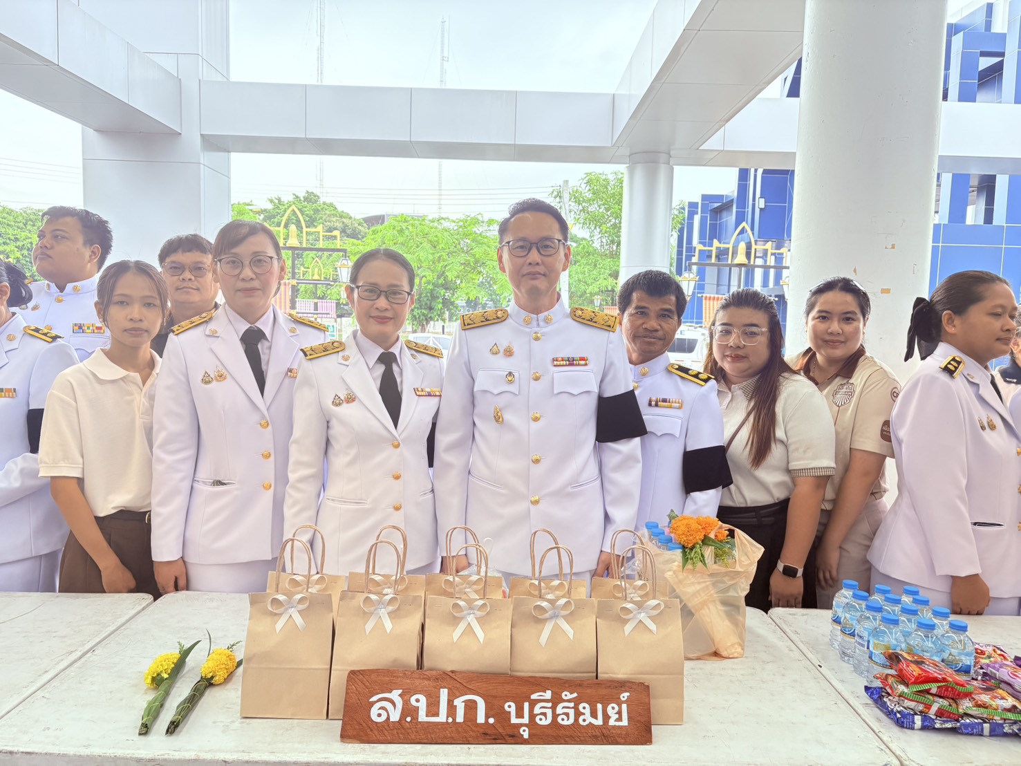 title - วันเสาร์ที่ 11 กรกฎาคม 2569 เวลา 07.00 น. นายประเสริฐ กาญจนเกียรติกุล ปฏิรูปที่ดินจังหวัดบุรีรัมย์ พร้อมด้วยเจ้าหน้าที่ ส.ป.ก.บุรีรัมย์  ร่วมพิธีวันที่ระลึกวันคล้ายวันสวรรคต 